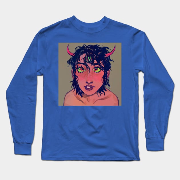 She is the devil! Long Sleeve T-Shirt by snowpiart